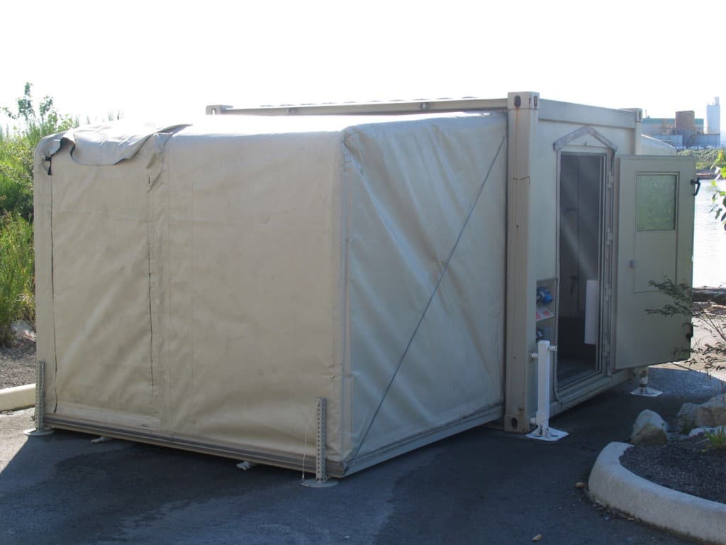 Weatherhaven MECC mobile expandable container configuration deployed