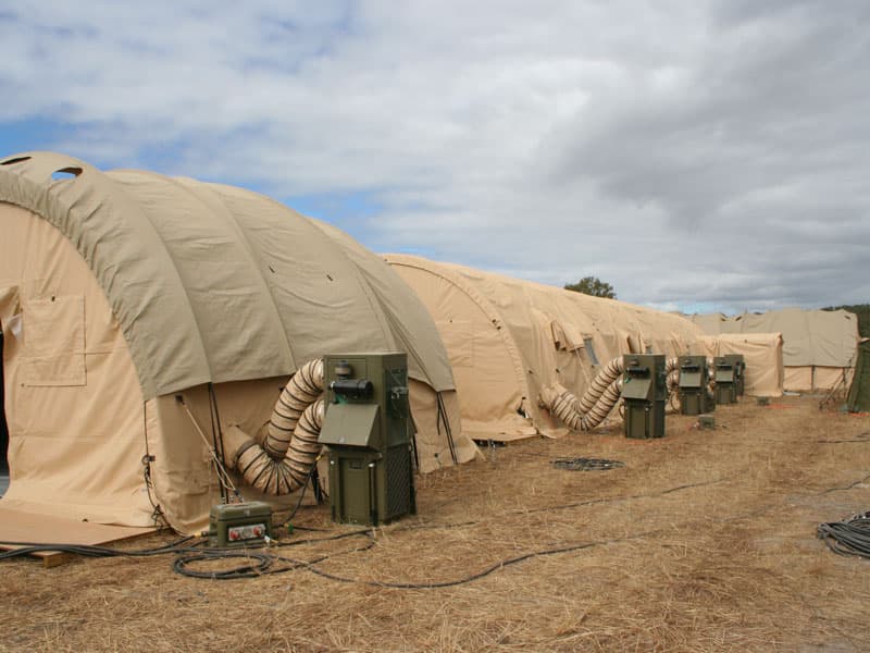 Weatherhaven Series 4 tensioned-fabric softwall shelter